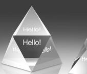 水晶工艺品隐形金字塔