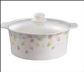 雨果10寸陶瓷锅（飘叶情怀巧妇锅）