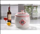 聚财陶瓷储物米缸5KG（富贵有余）
