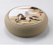 志在千里-扁瓶茶叶罐