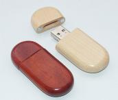 圆角竹木U盘