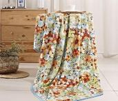 富安娜珊瑚绒毯-炫彩花开